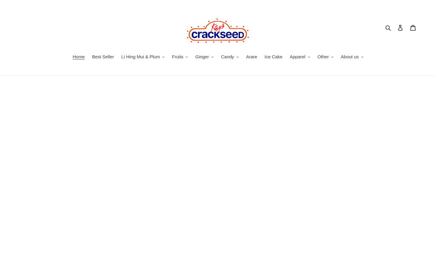kayscrackseedhawaii.com homepage screenshot
