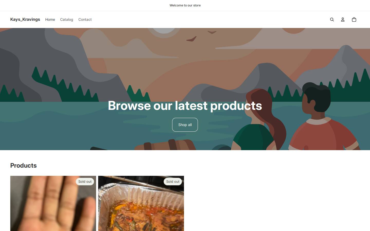 kayskravings.com homepage screenshot