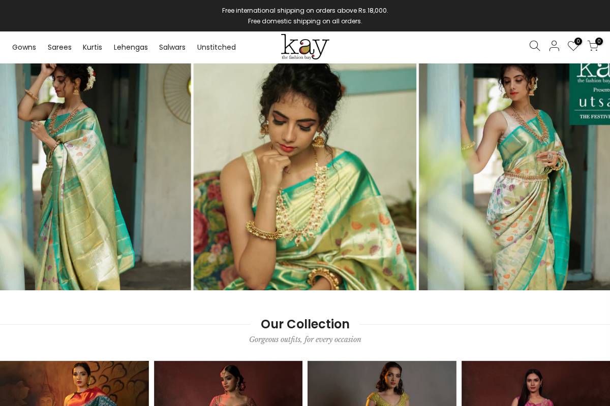 kaystore.in homepage screenshot