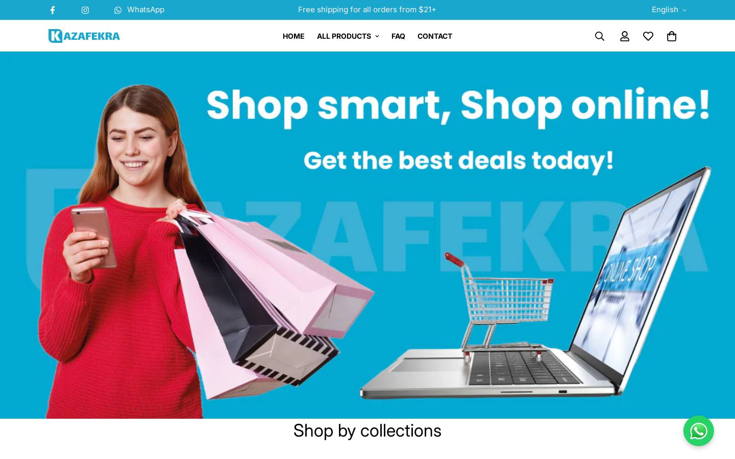 kazafekra.com homepage screenshot