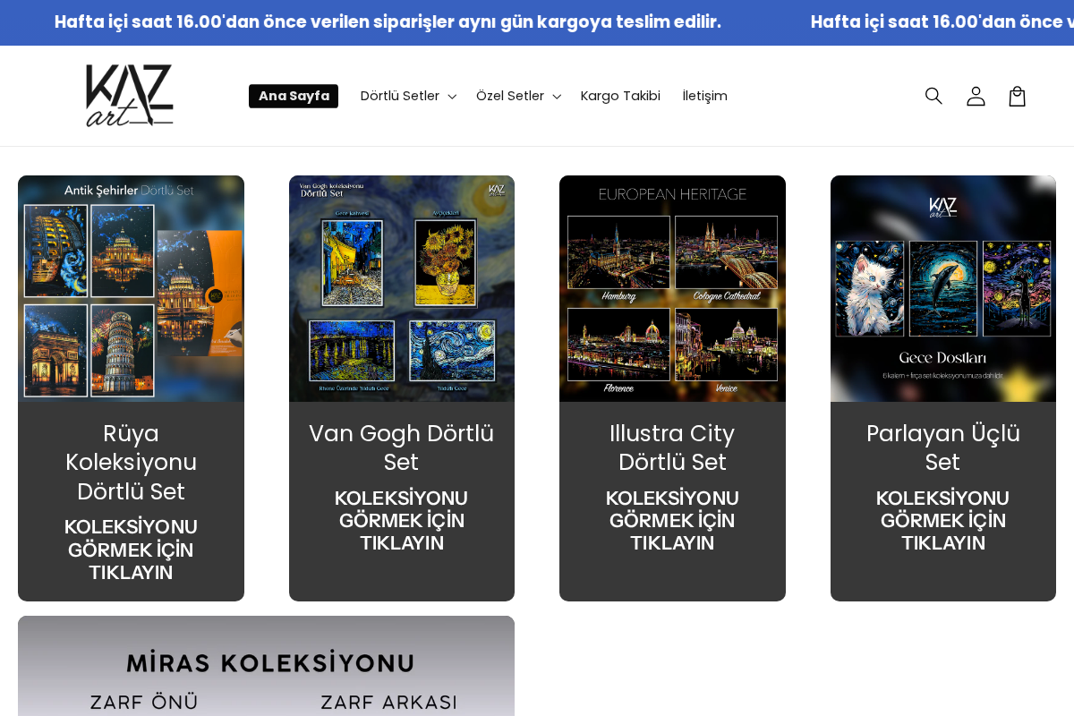 Kazart.com.tr homepage screenshot