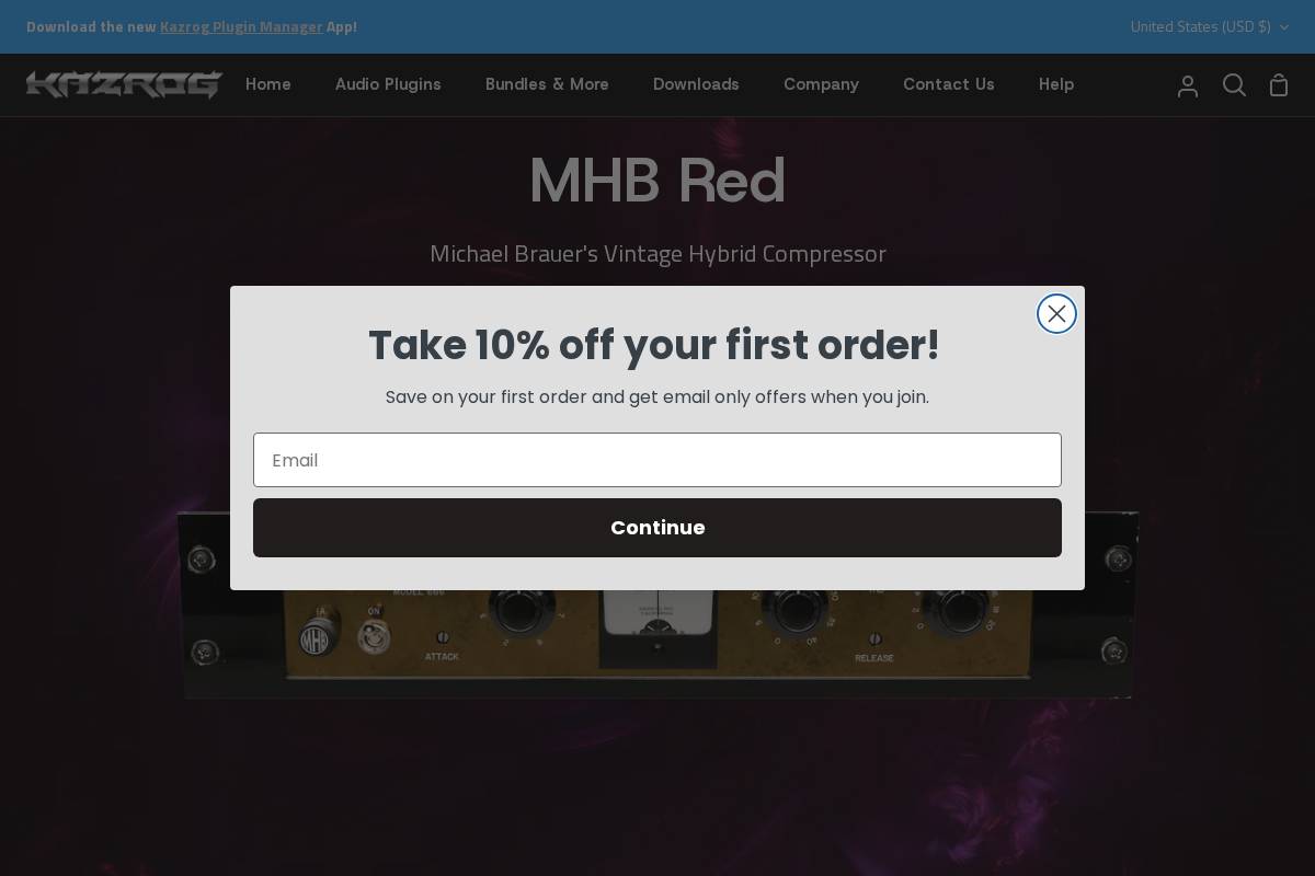 kazrog.com homepage screenshot