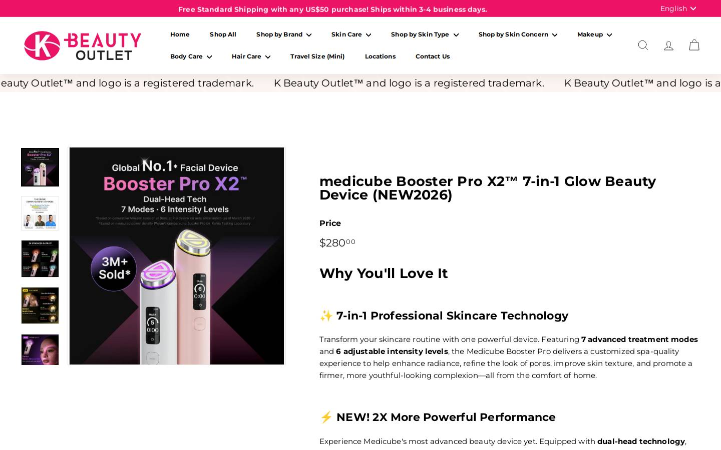 kbeautyoutletusa.com homepage screenshot