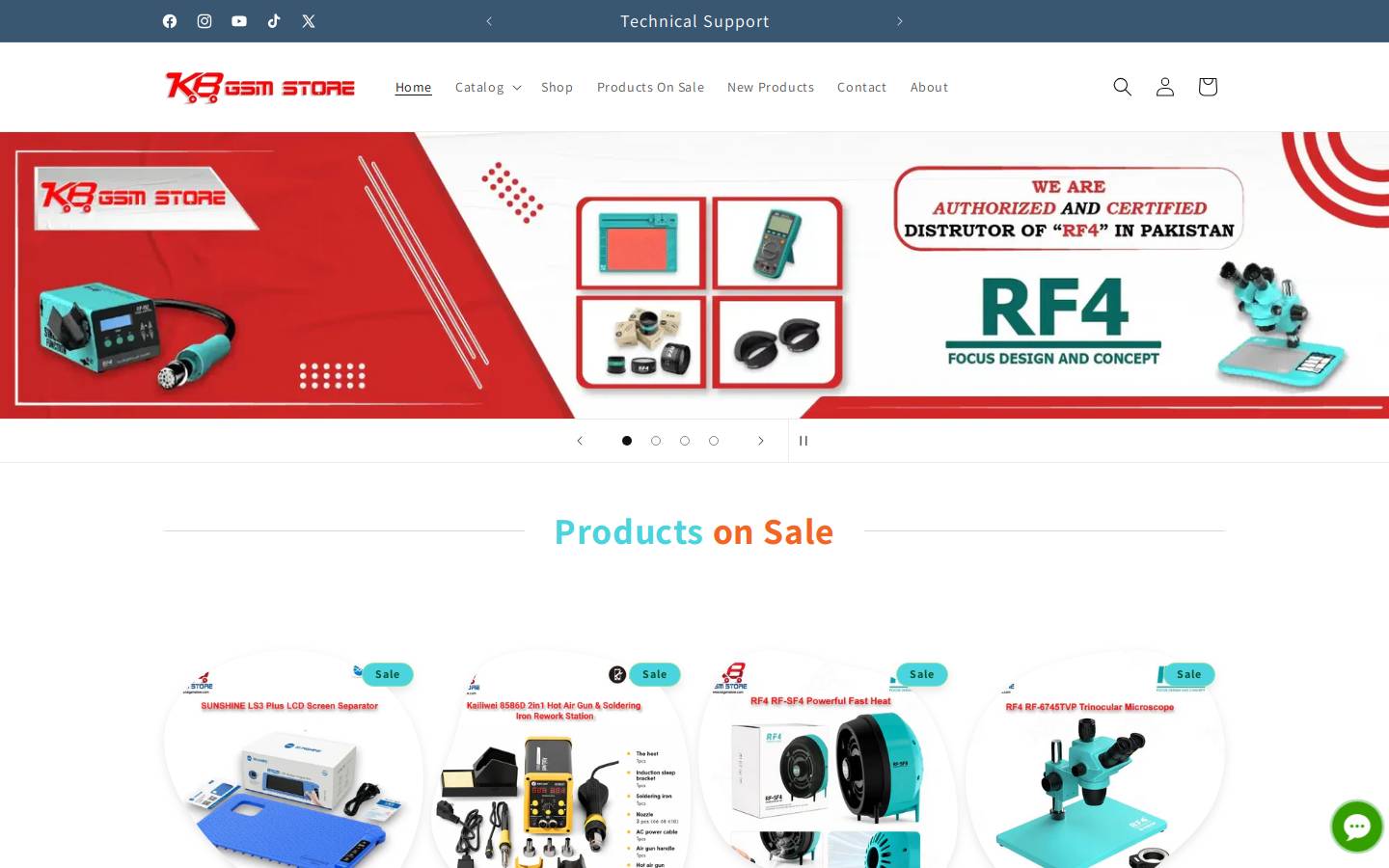 kbgsmstore.com homepage screenshot