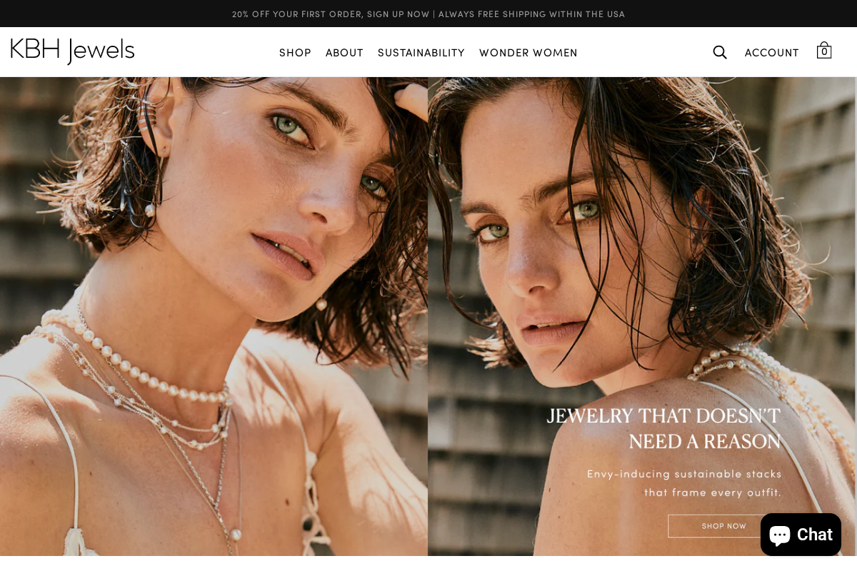 kbhjewels.com homepage screenshot