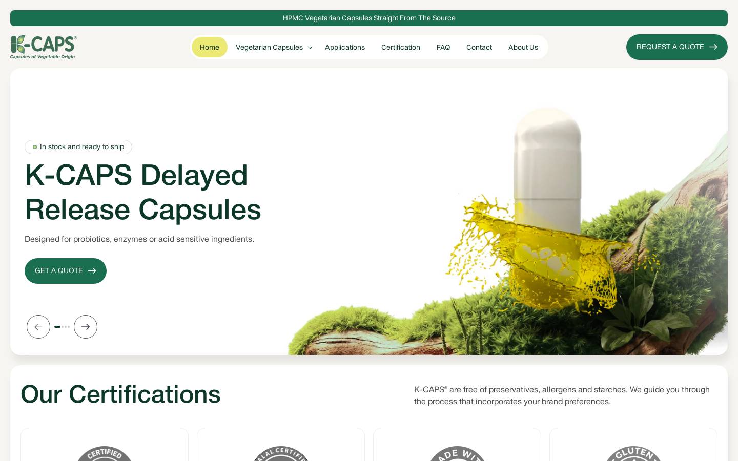 kcaps.com homepage screenshot
