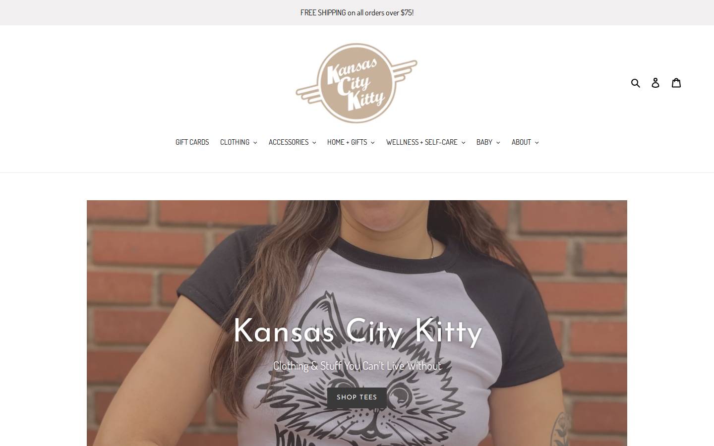 kckitty.com homepage screenshot