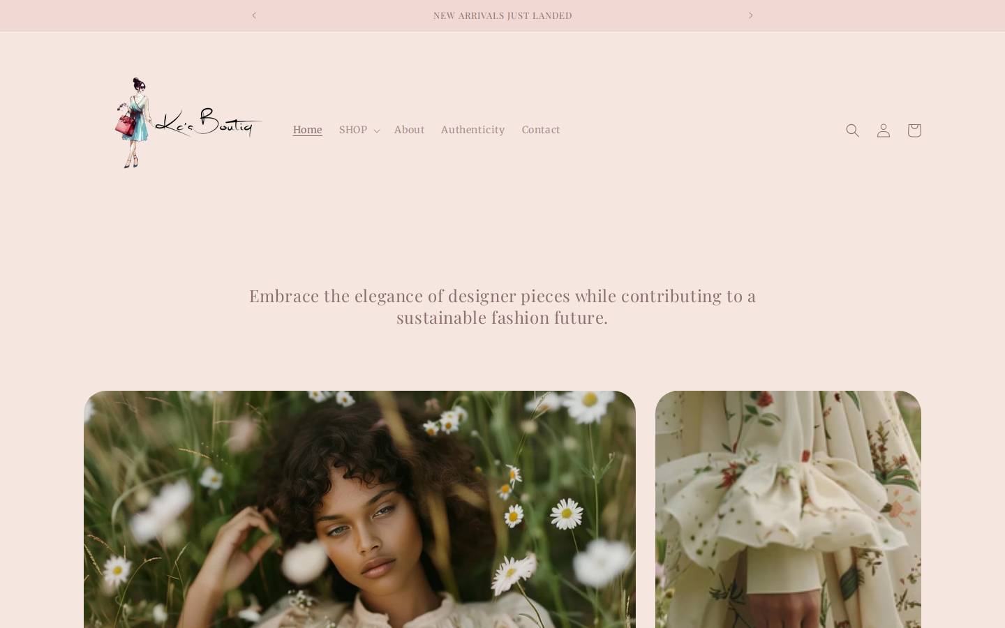 kcsboutiq.com homepage screenshot