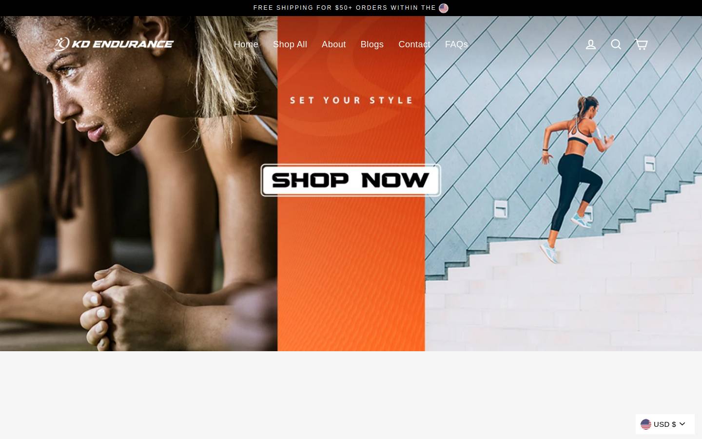 kdendurance.com homepage screenshot