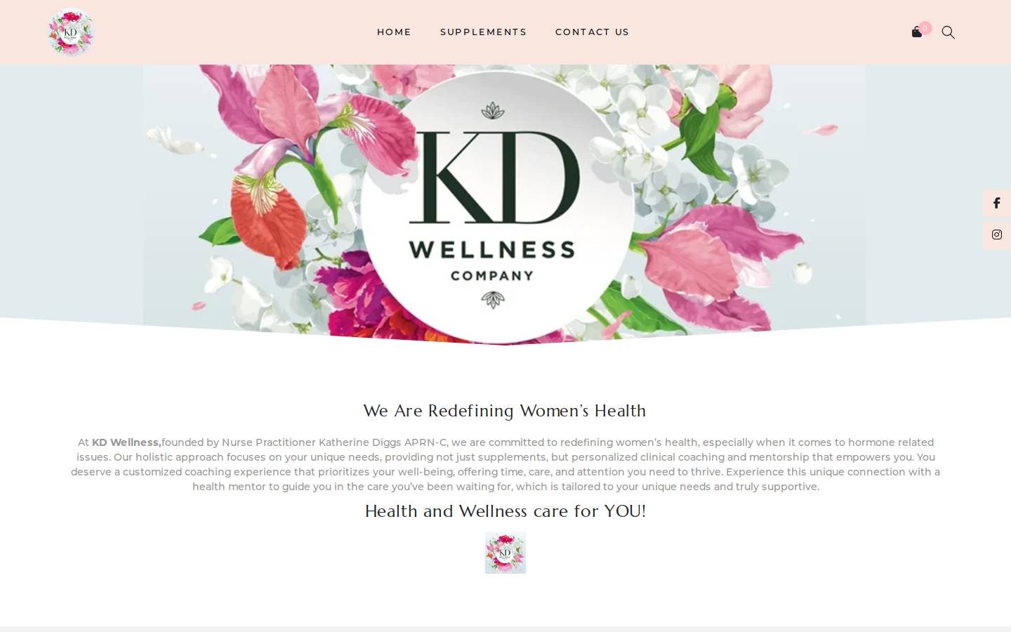 kdwellnessco.com homepage screenshot