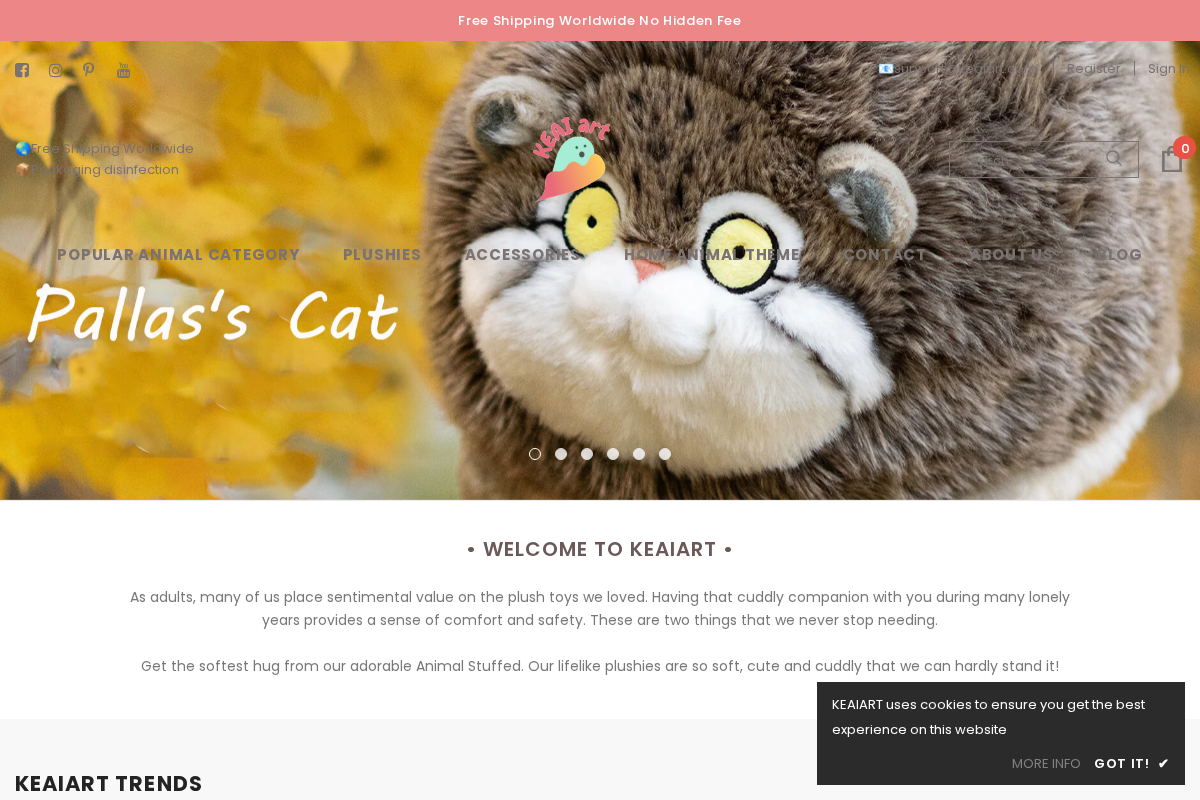 KEAIART LIMITED homepage screenshot