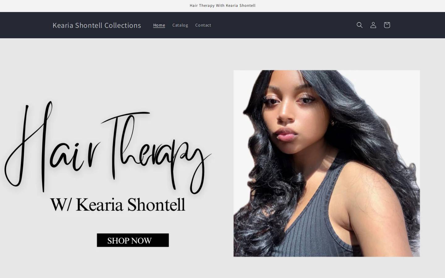 keariashontellcollections.com homepage screenshot