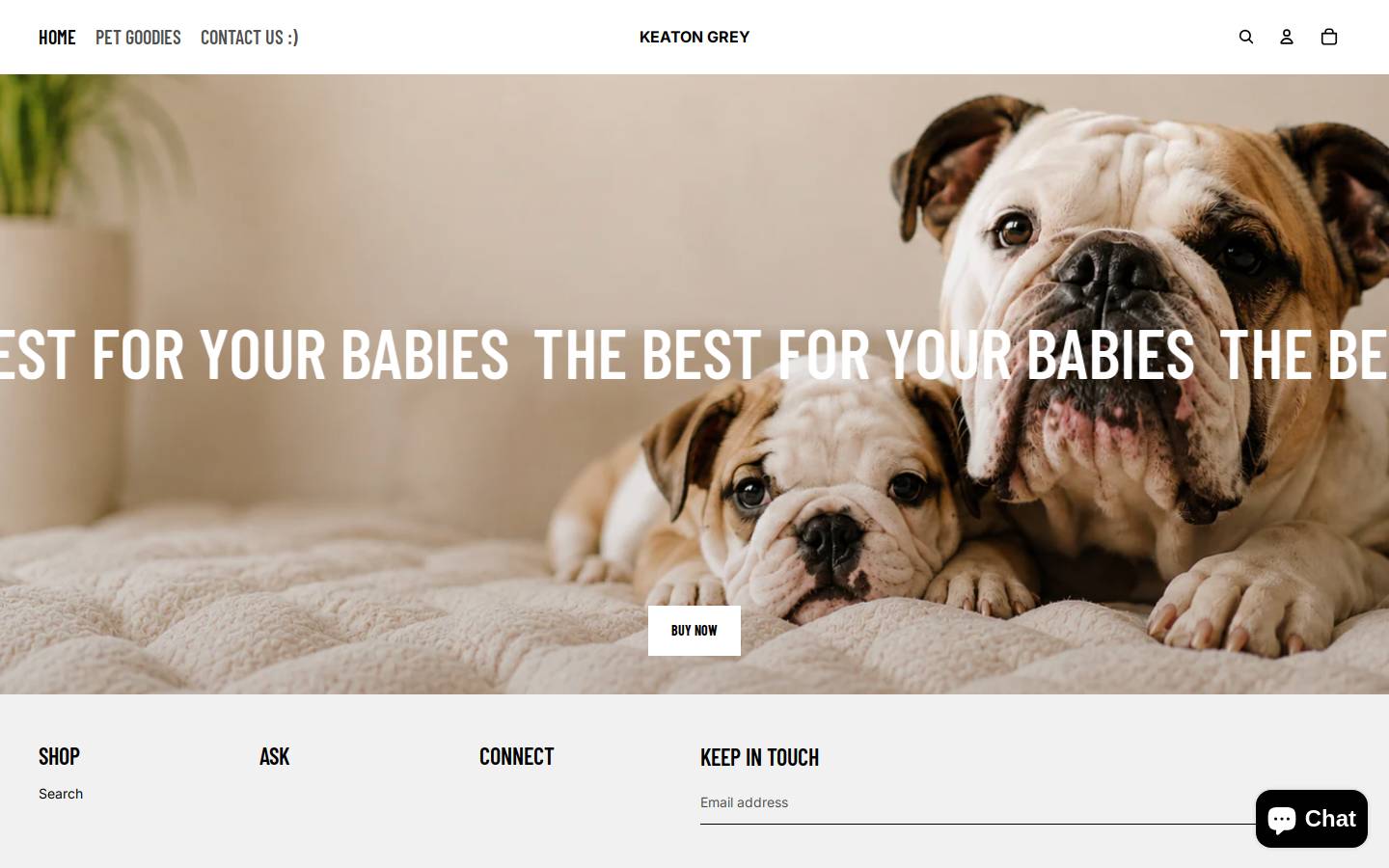 keatongrey.com homepage screenshot