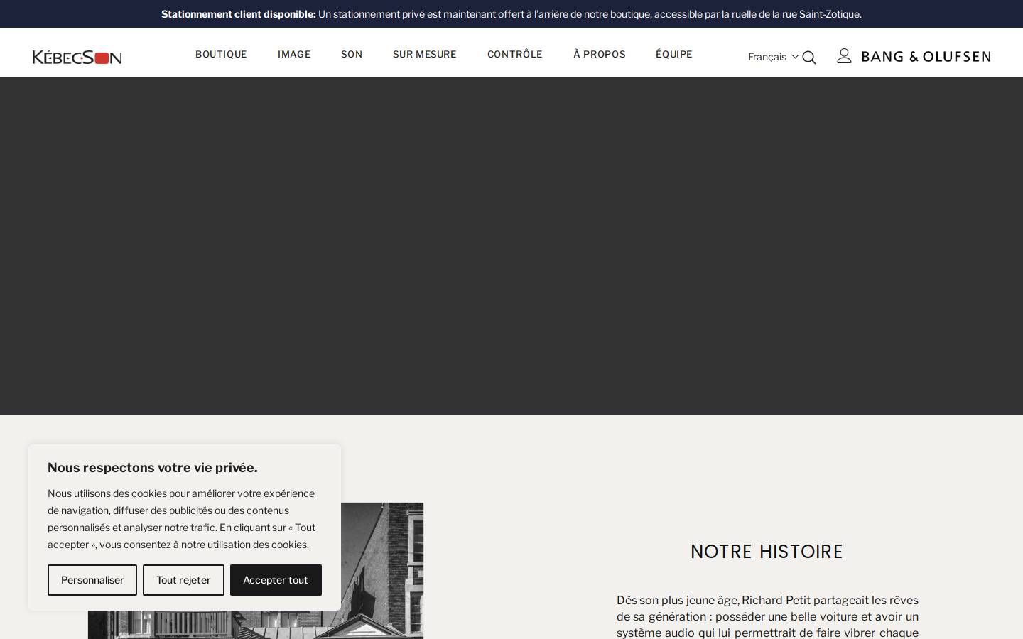 kebecson.com homepage screenshot