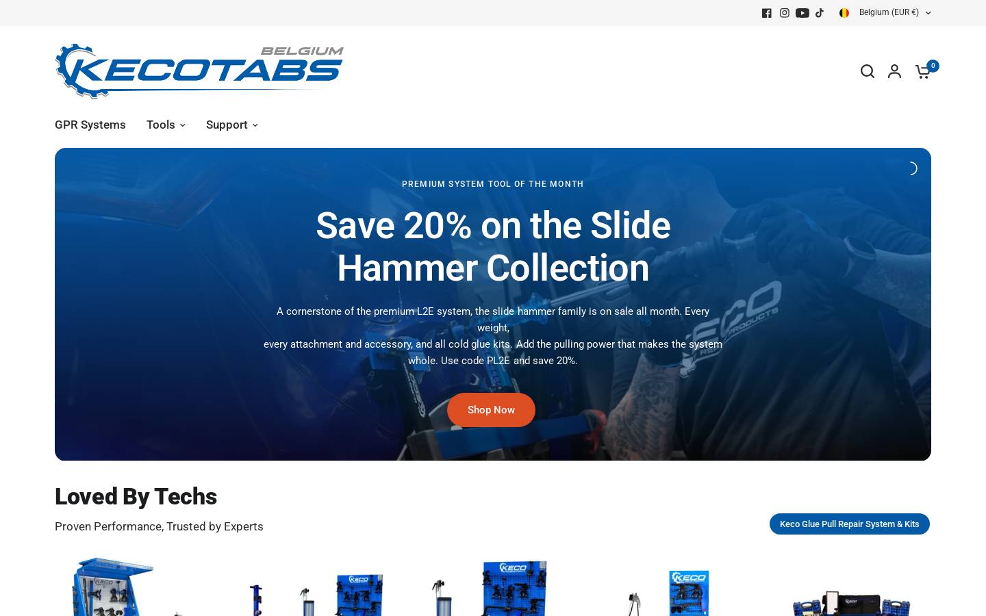 Keco Tabs homepage screenshot