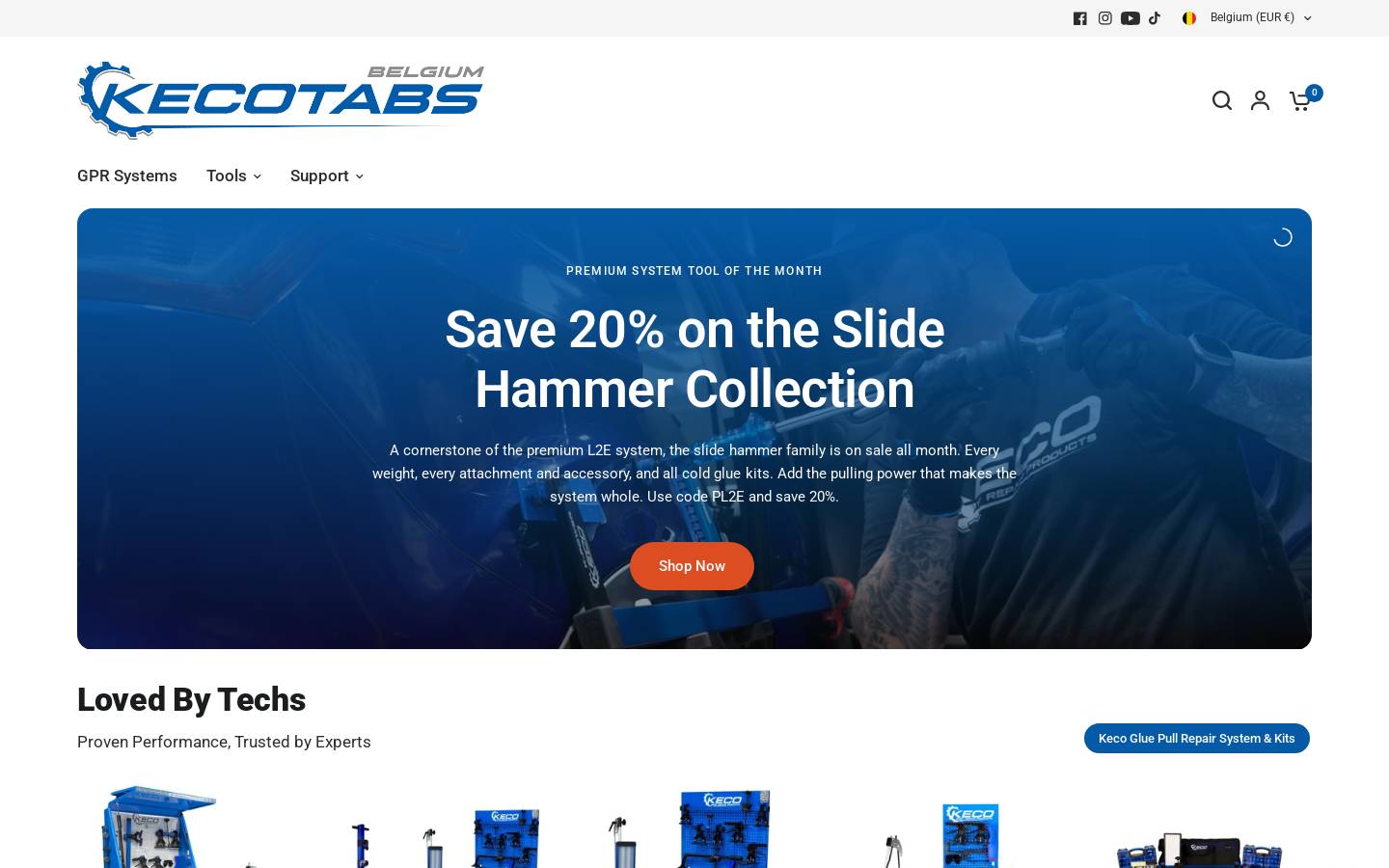 Keco Tabs homepage screenshot
