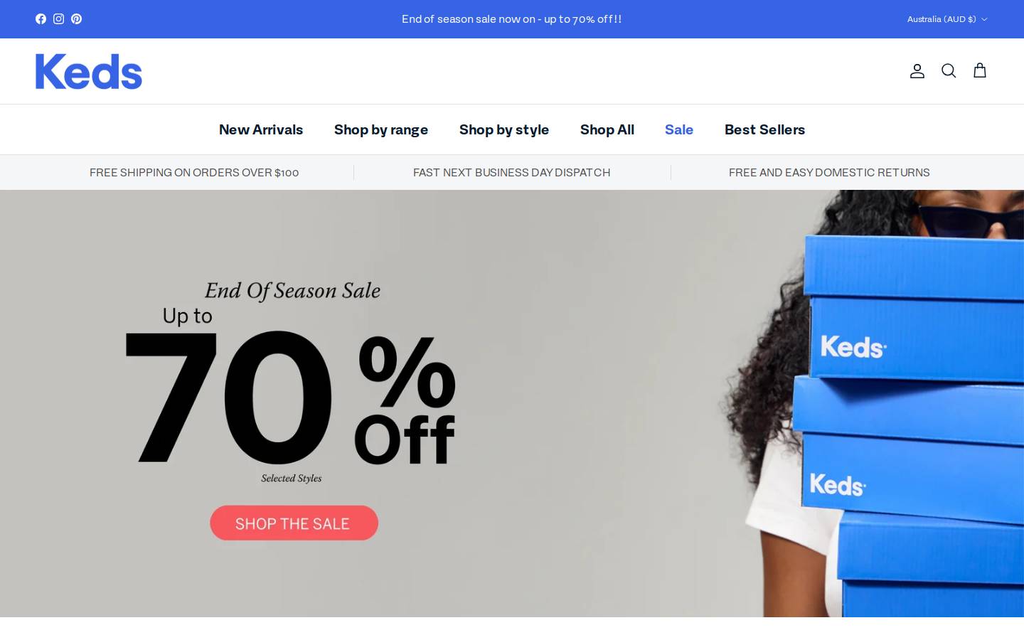 Kedsaustralia homepage screenshot