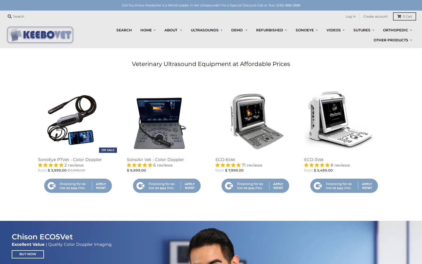 www.keebovet.com homepage screenshot