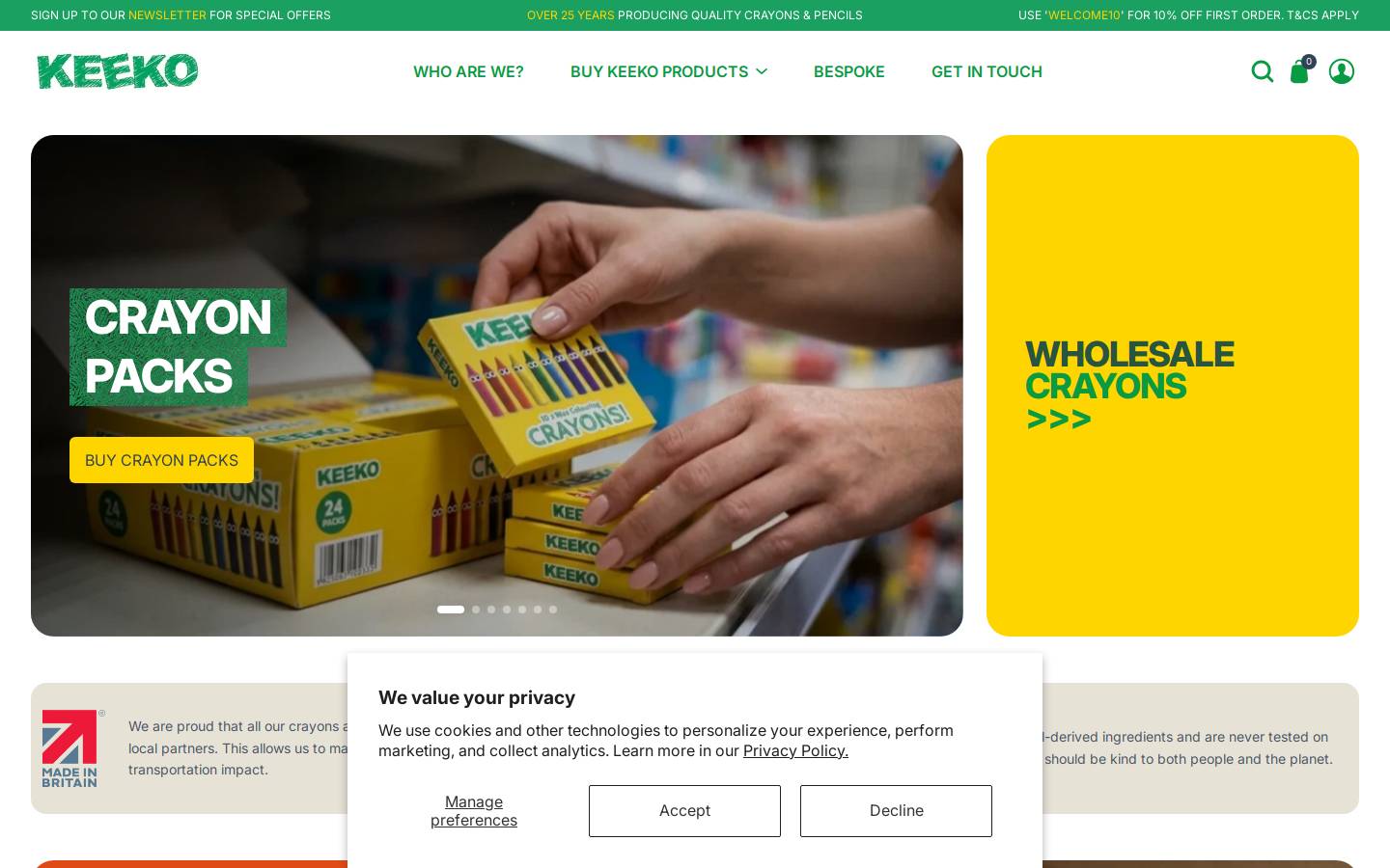 Keekokids homepage screenshot