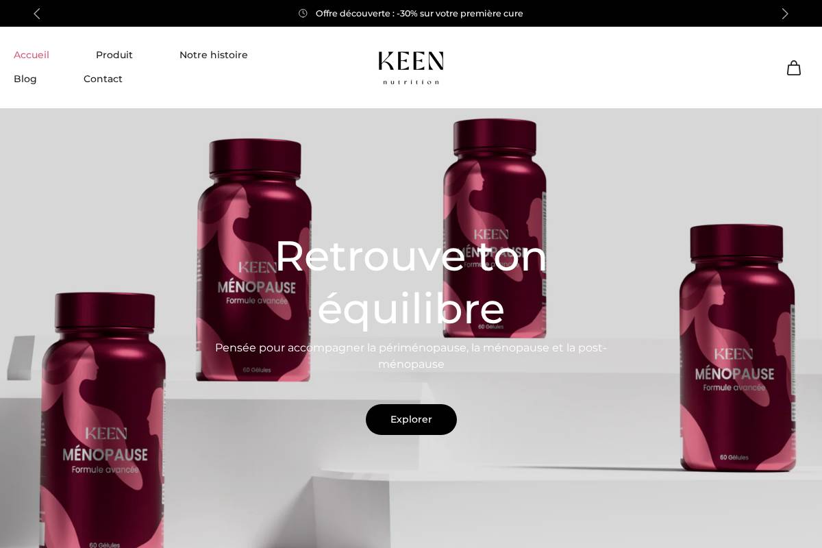keennutrition.eu homepage screenshot