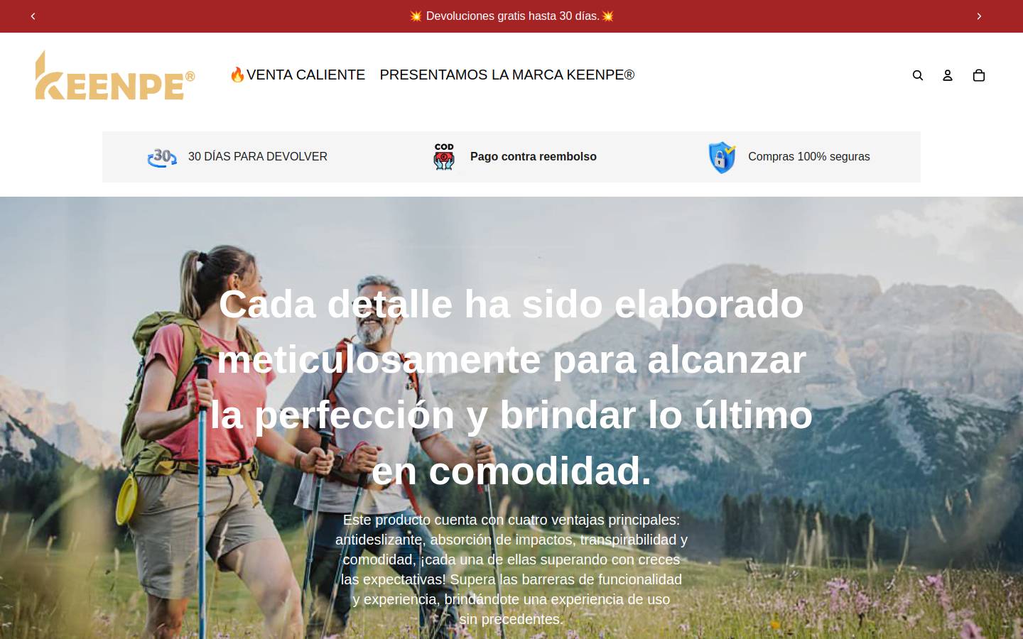 Keenpe homepage screenshot