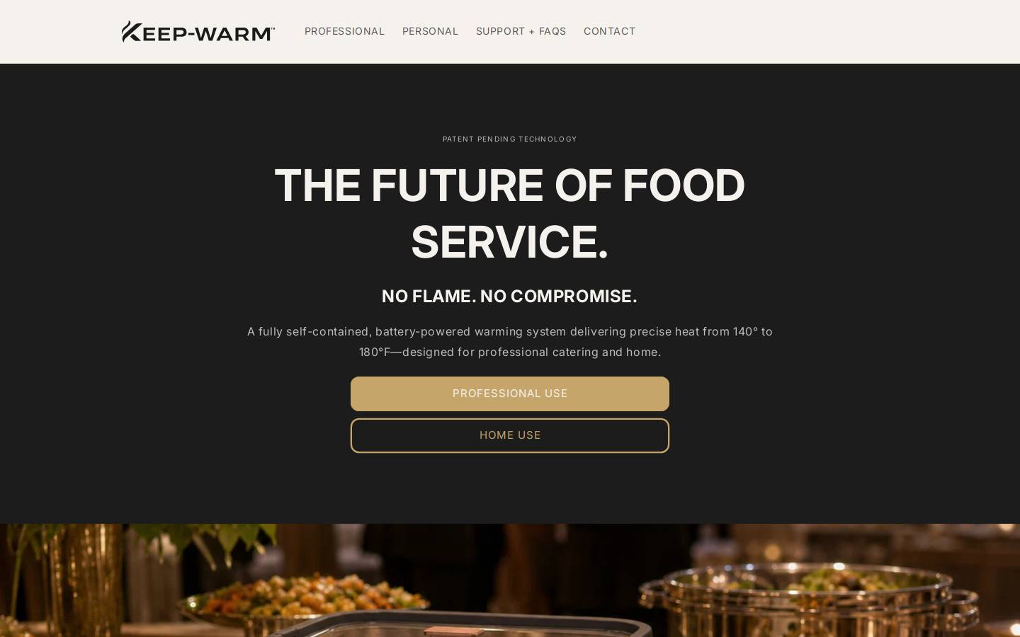 keep-warm.com homepage screenshot