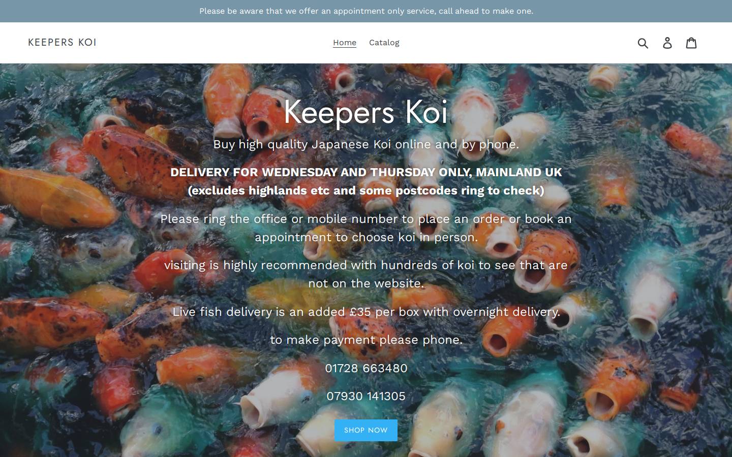 keeperskoi.com homepage screenshot
