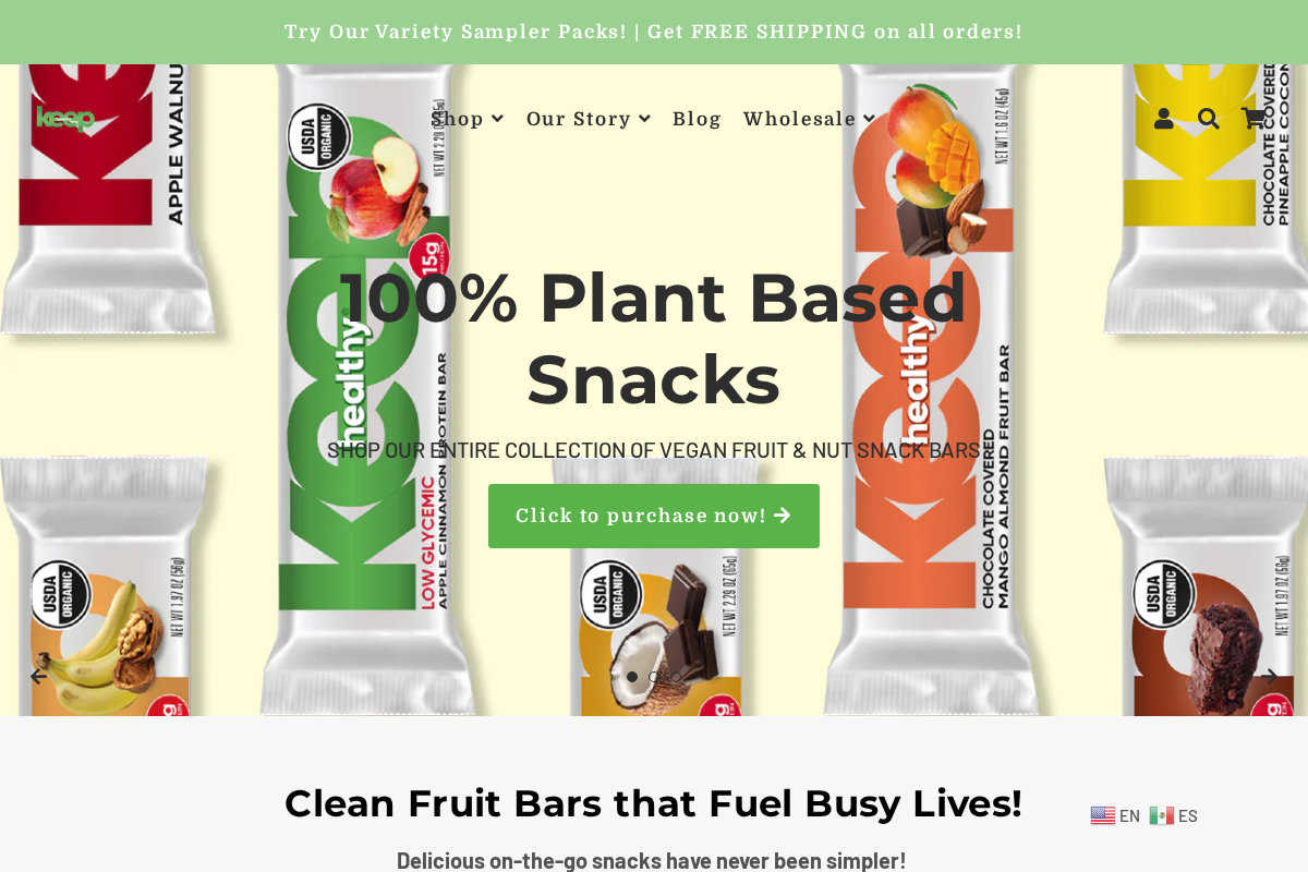 keephealthyinc.com homepage screenshot