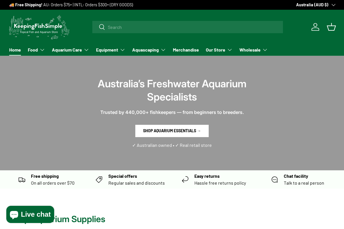 KeepingFishSimple homepage screenshot