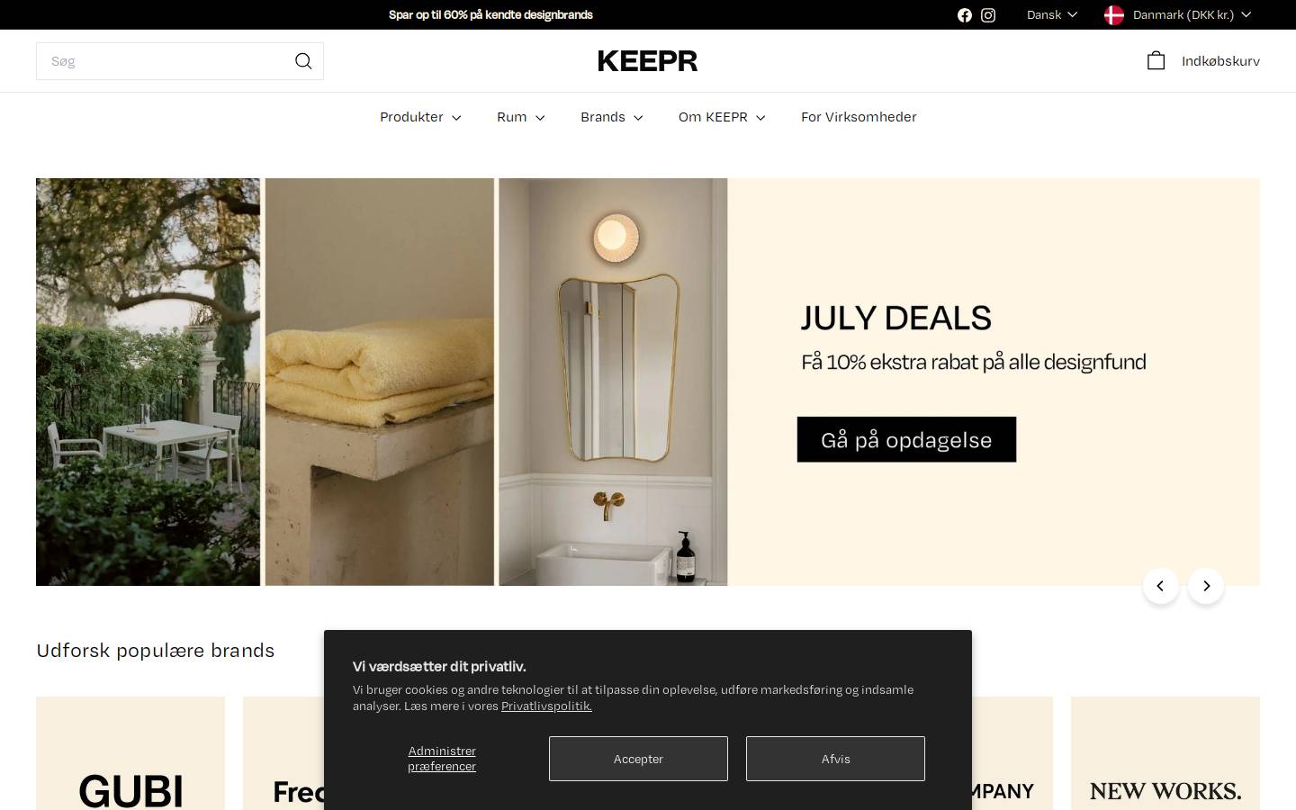 keeprcollective.com homepage screenshot