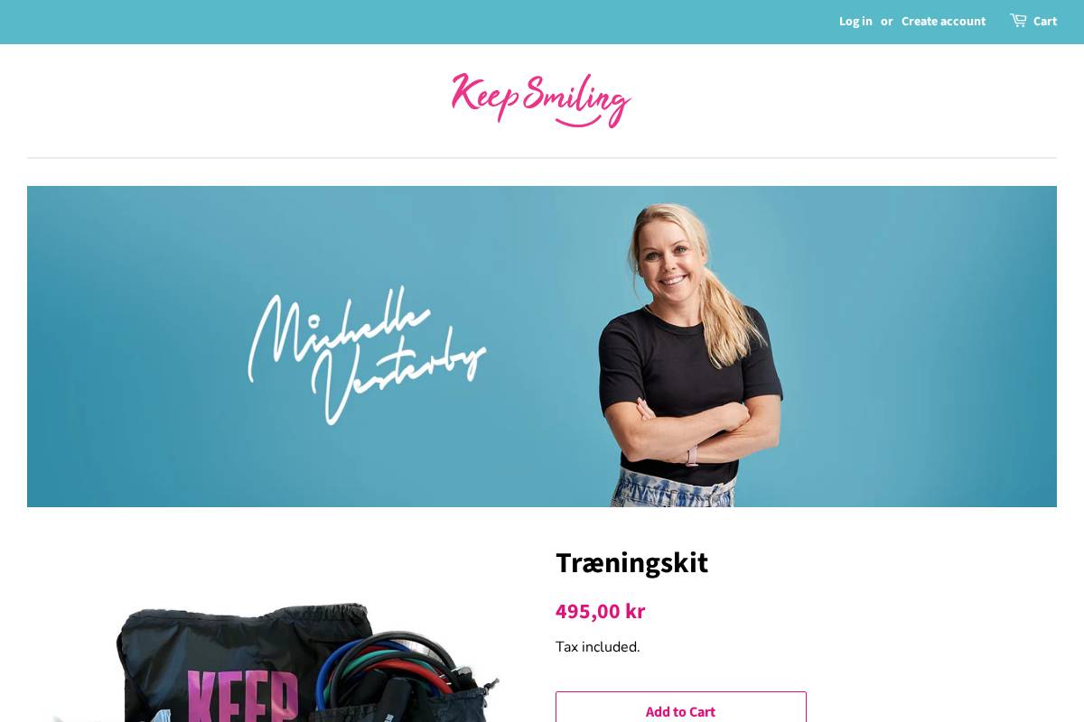 Keepsmiling homepage screenshot
