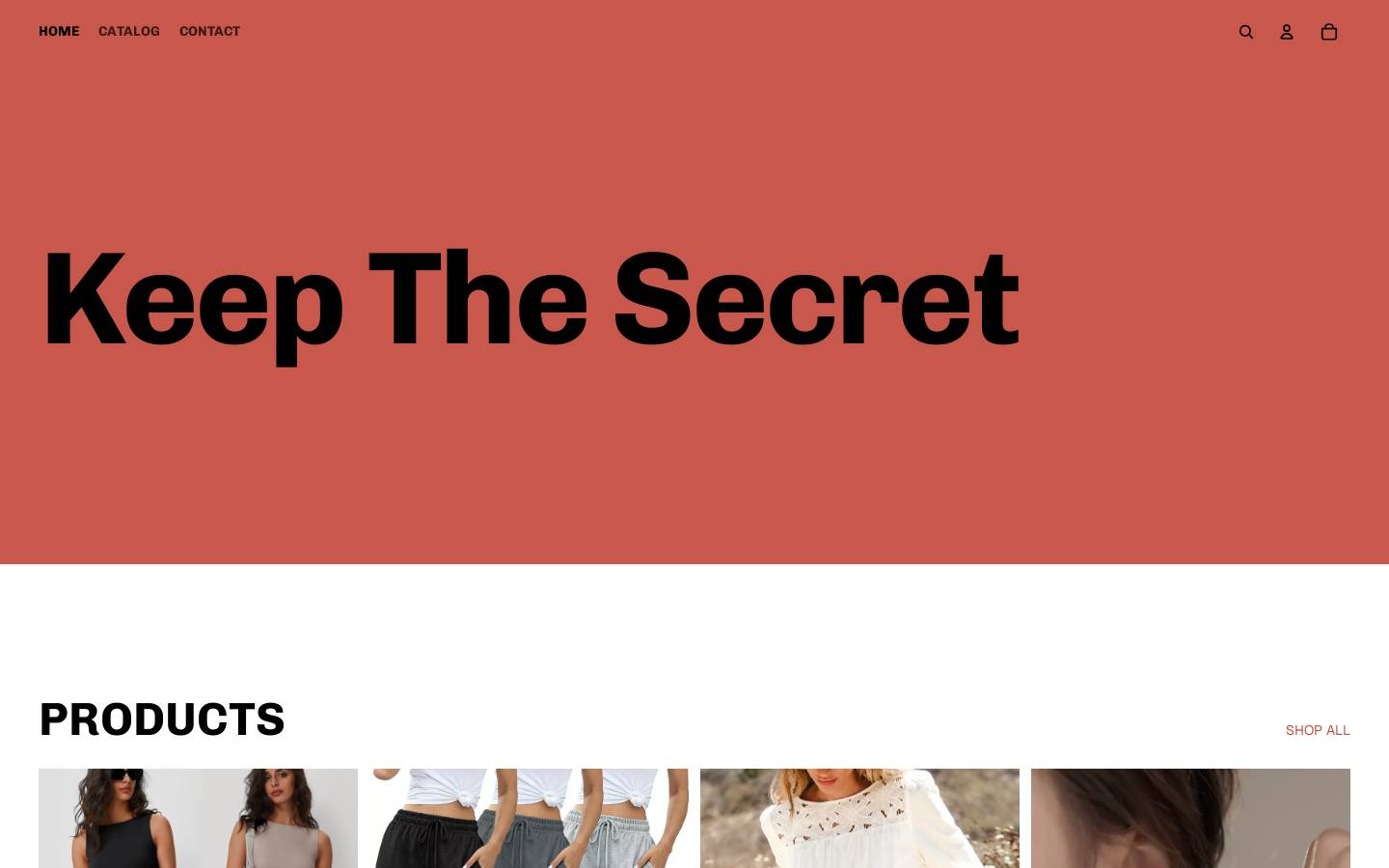 keepthesecret.shop homepage screenshot