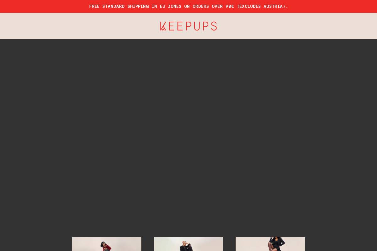 keepups.com homepage screenshot