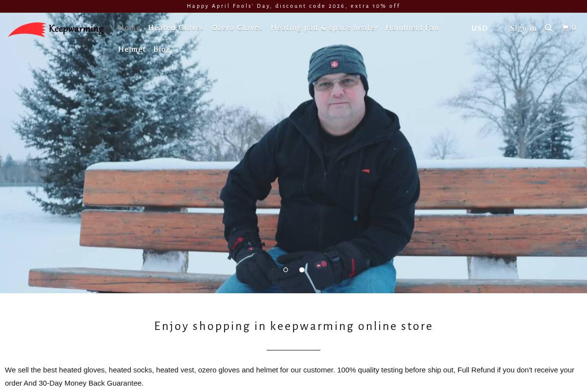 keepwarming.com homepage screenshot