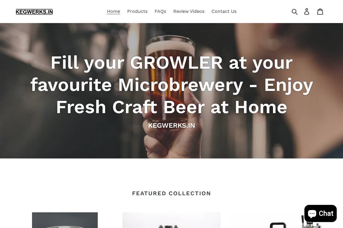 kegwerks.in homepage screenshot