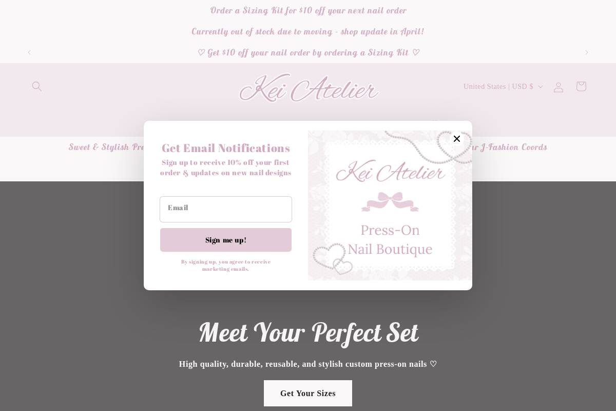 keiatelier.com homepage screenshot
