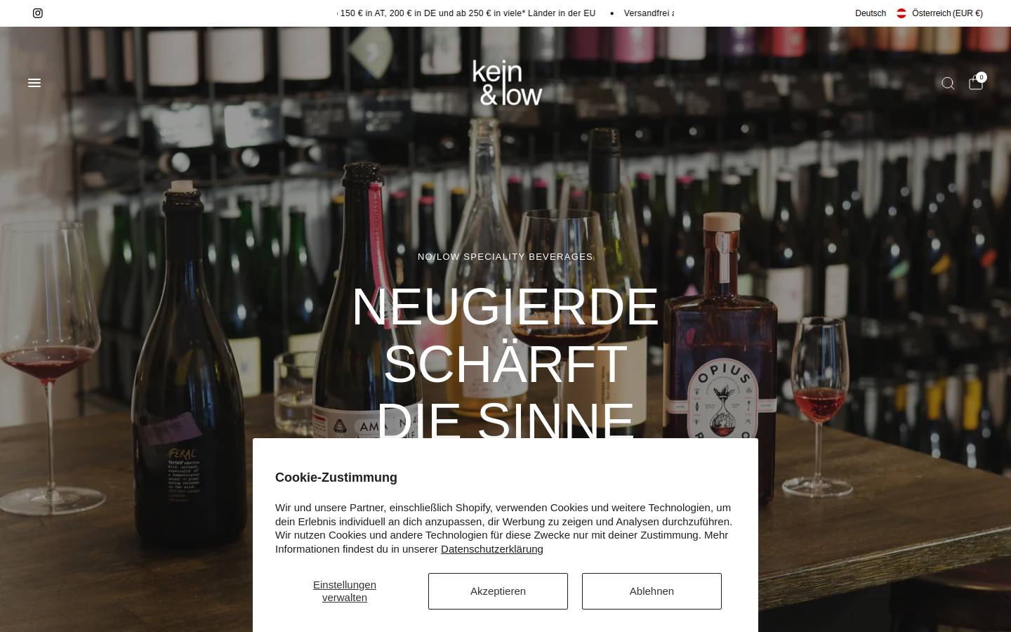 keinundlow.at homepage screenshot