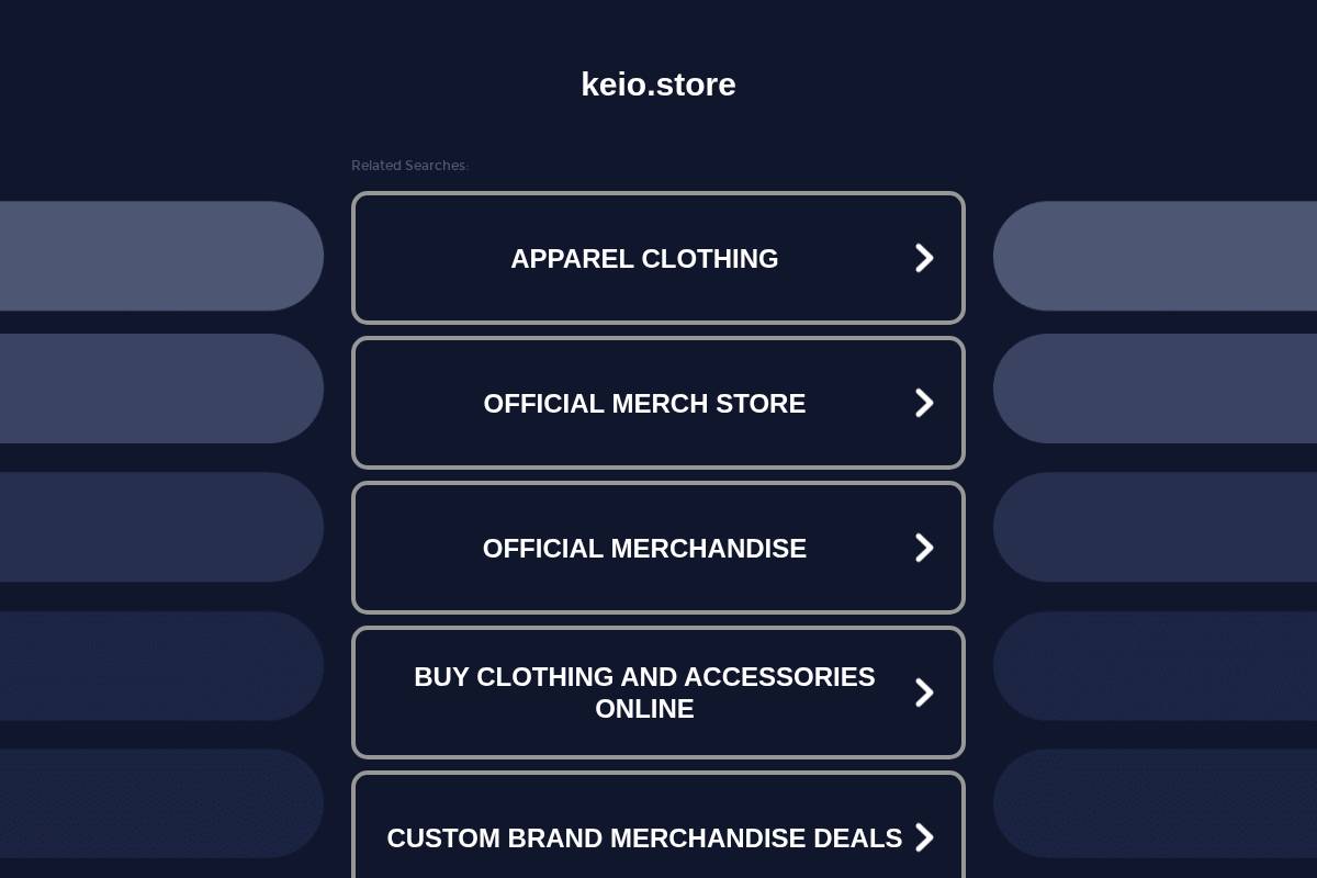 keio.store homepage screenshot