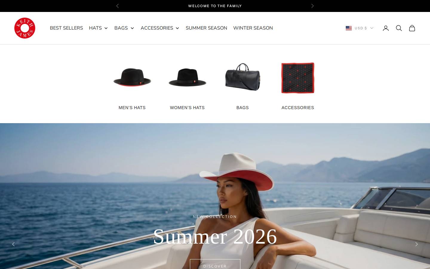 keithjames.com homepage screenshot