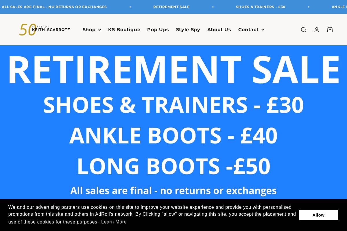 keithscarrott.co.uk homepage screenshot