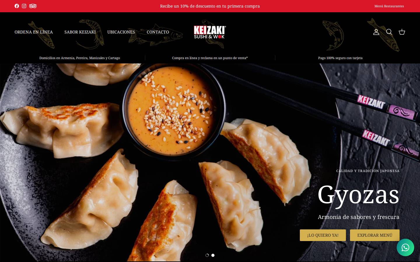 keizaki.com homepage screenshot
