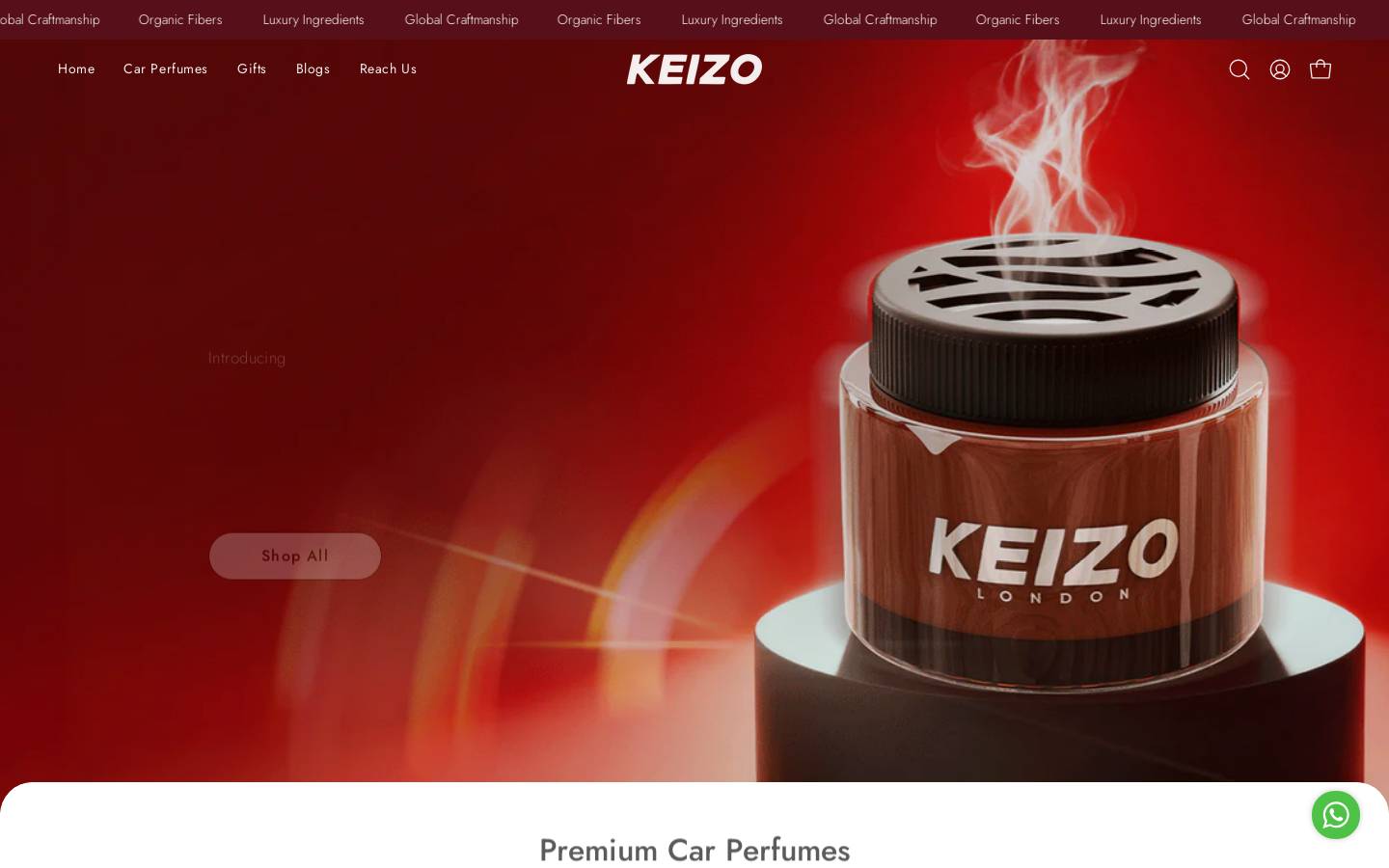 keizo.in homepage screenshot