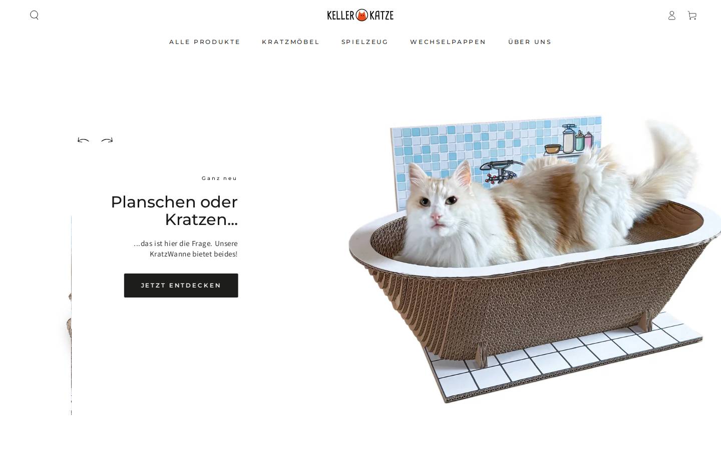 keller-katze.de homepage screenshot