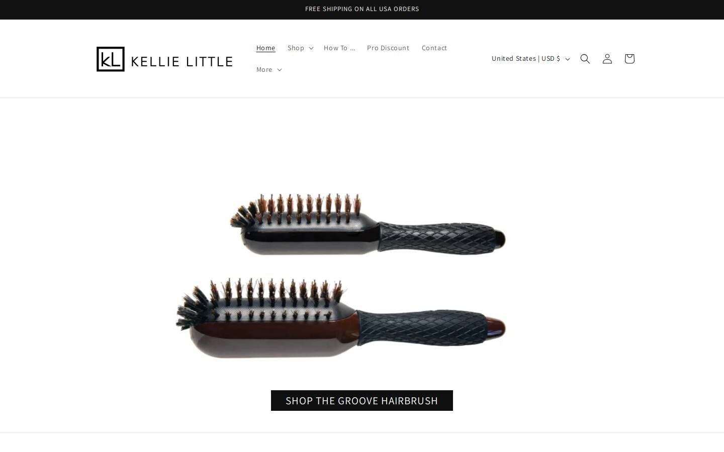 kellielittle.com homepage screenshot