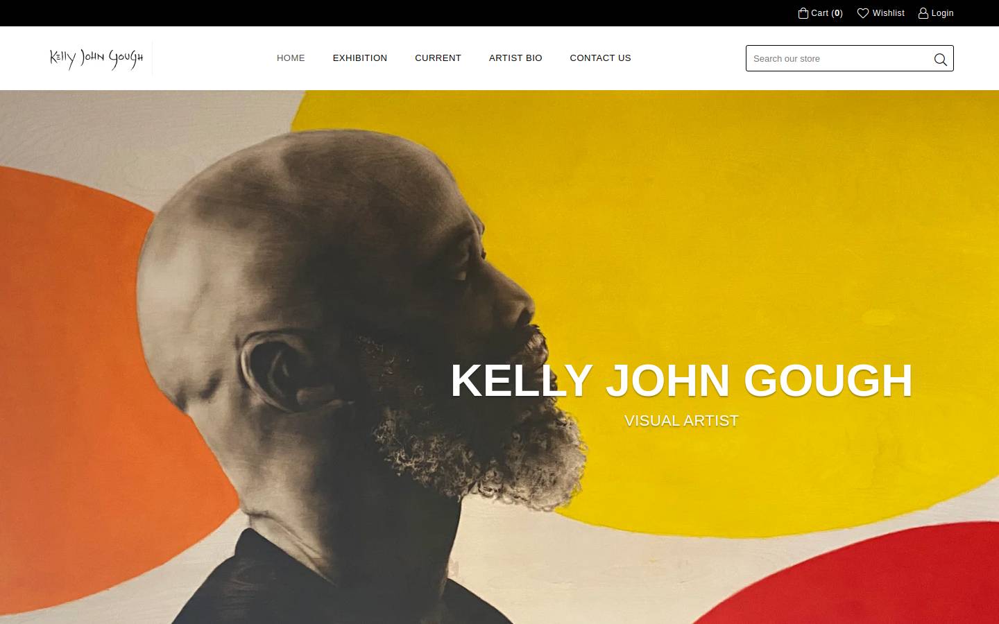 kellyjohngough.com homepage screenshot