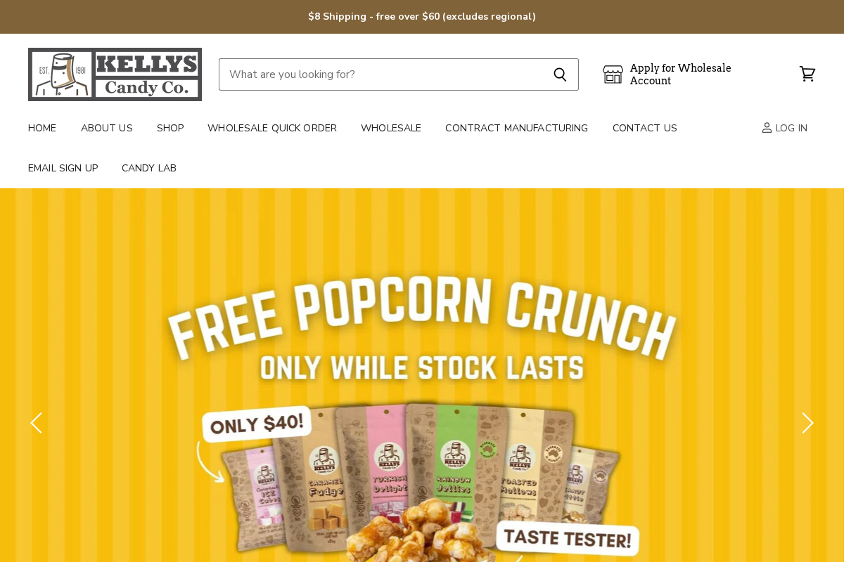 kellyscandy.com.au homepage screenshot