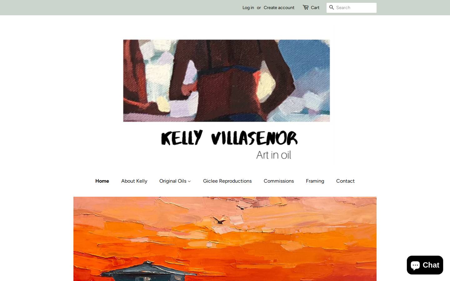 kellyvillasenor.com homepage screenshot