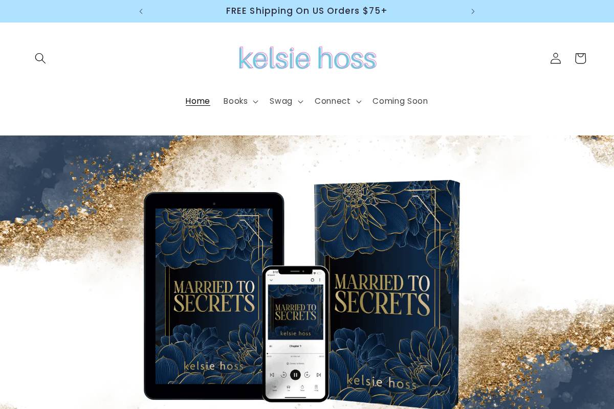 kelsiehoss.com homepage screenshot