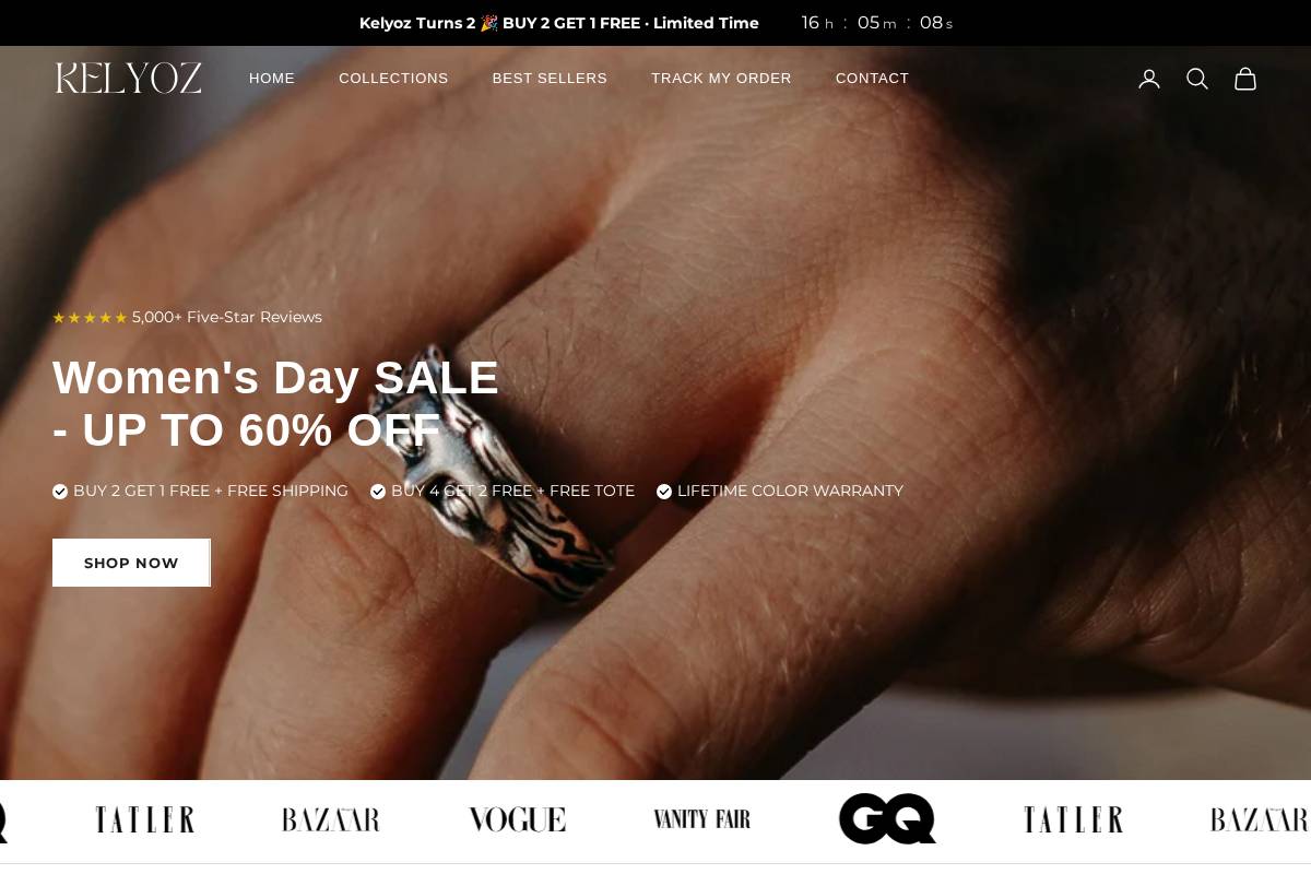 Kelyoz homepage screenshot
