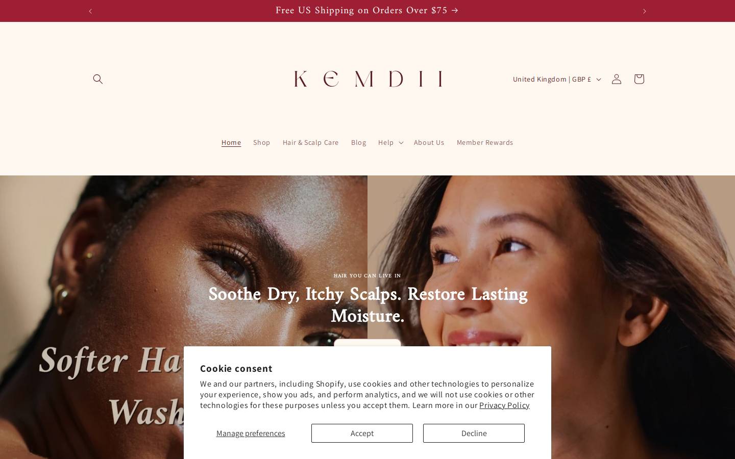 kemdii.com homepage screenshot